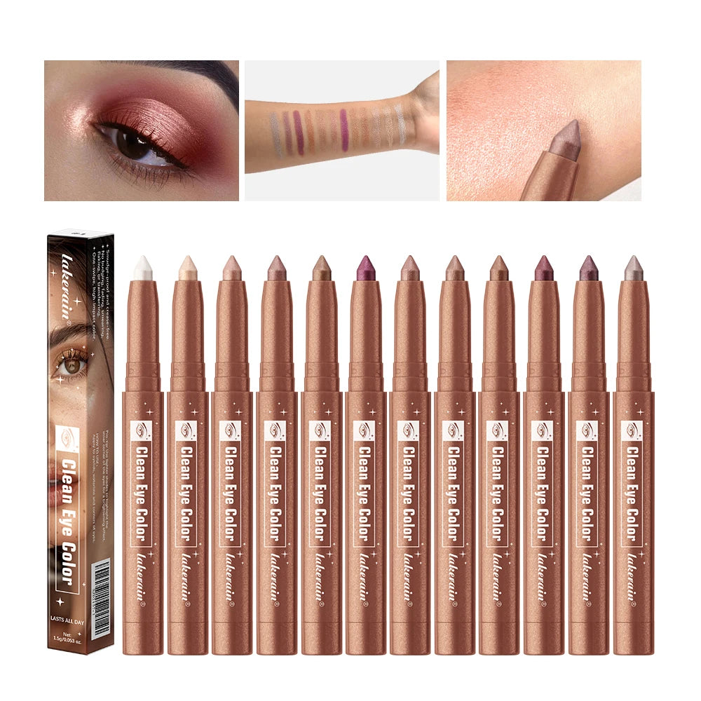 Creamy Eyeshadow Stick for Long-Lasting Shimmer Eye Makeup