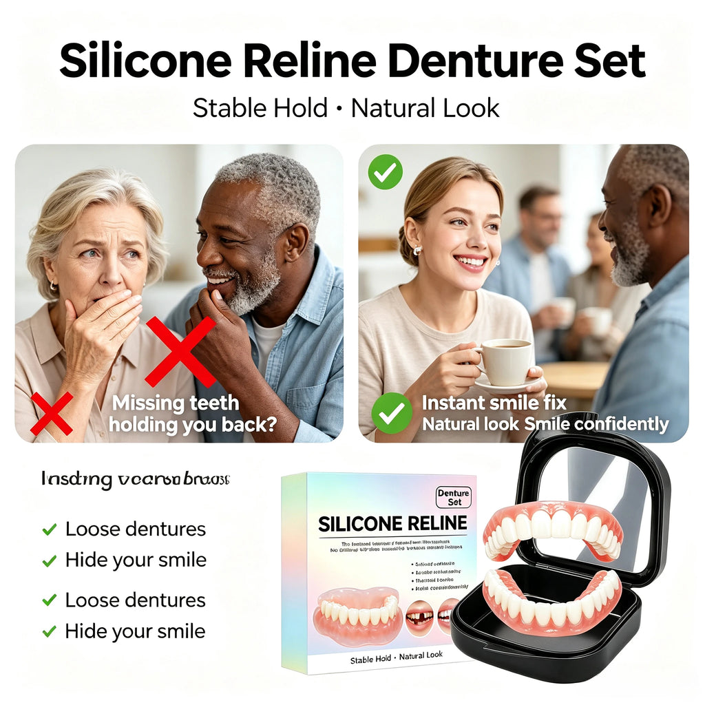 Comfort Fit Silicone Dentures for Instant Smile Correction
