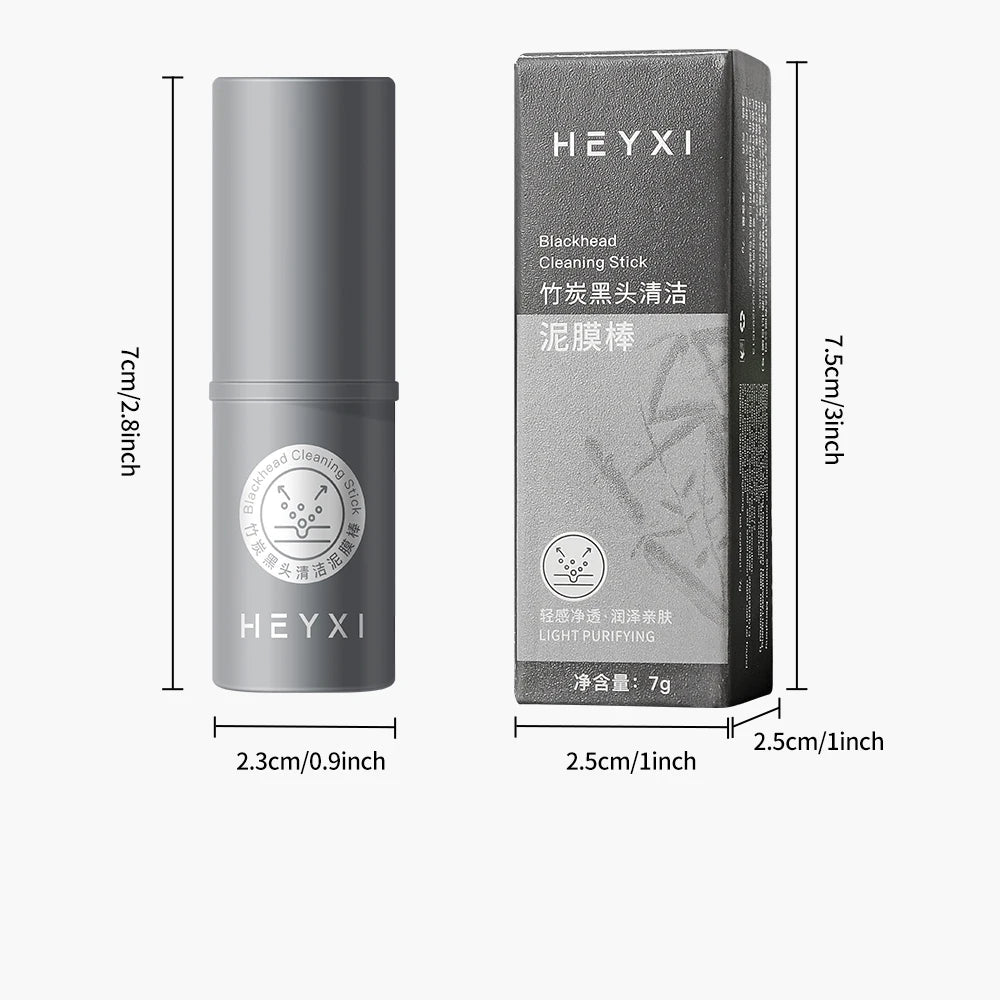 HEYXI Bamboo Charcoal Blackhead Cleansing Mask Stick Pore Refining - 4