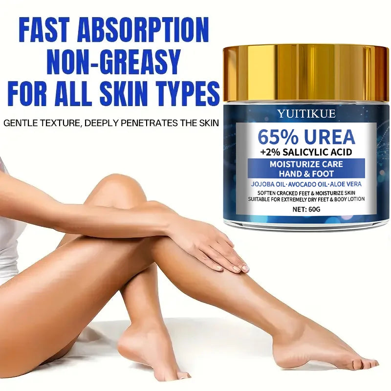 YUITIKUE 65% Urea Foot Cream Cracked Heel Repair Moisturizing Treatment