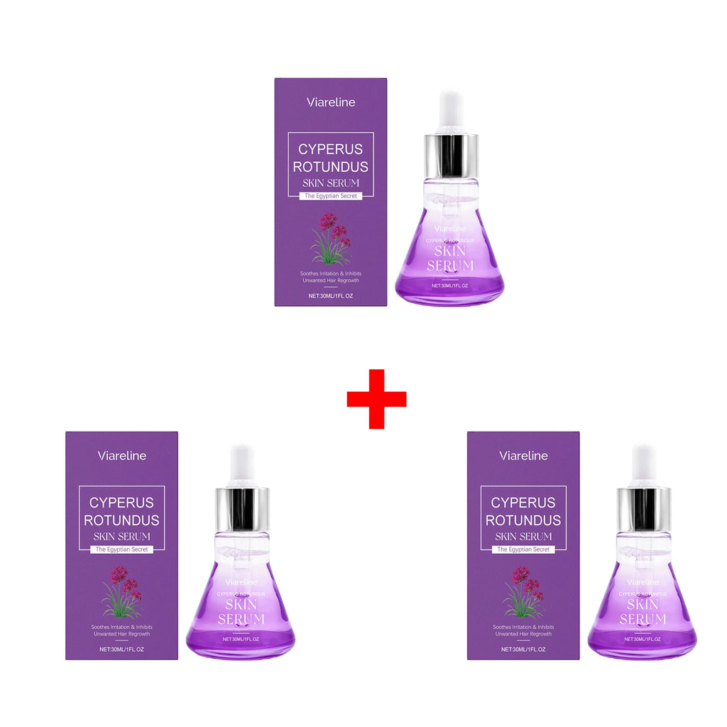 Cyperus Rotundus Hair Growth Inhibitor and Skin Soothing Serum
