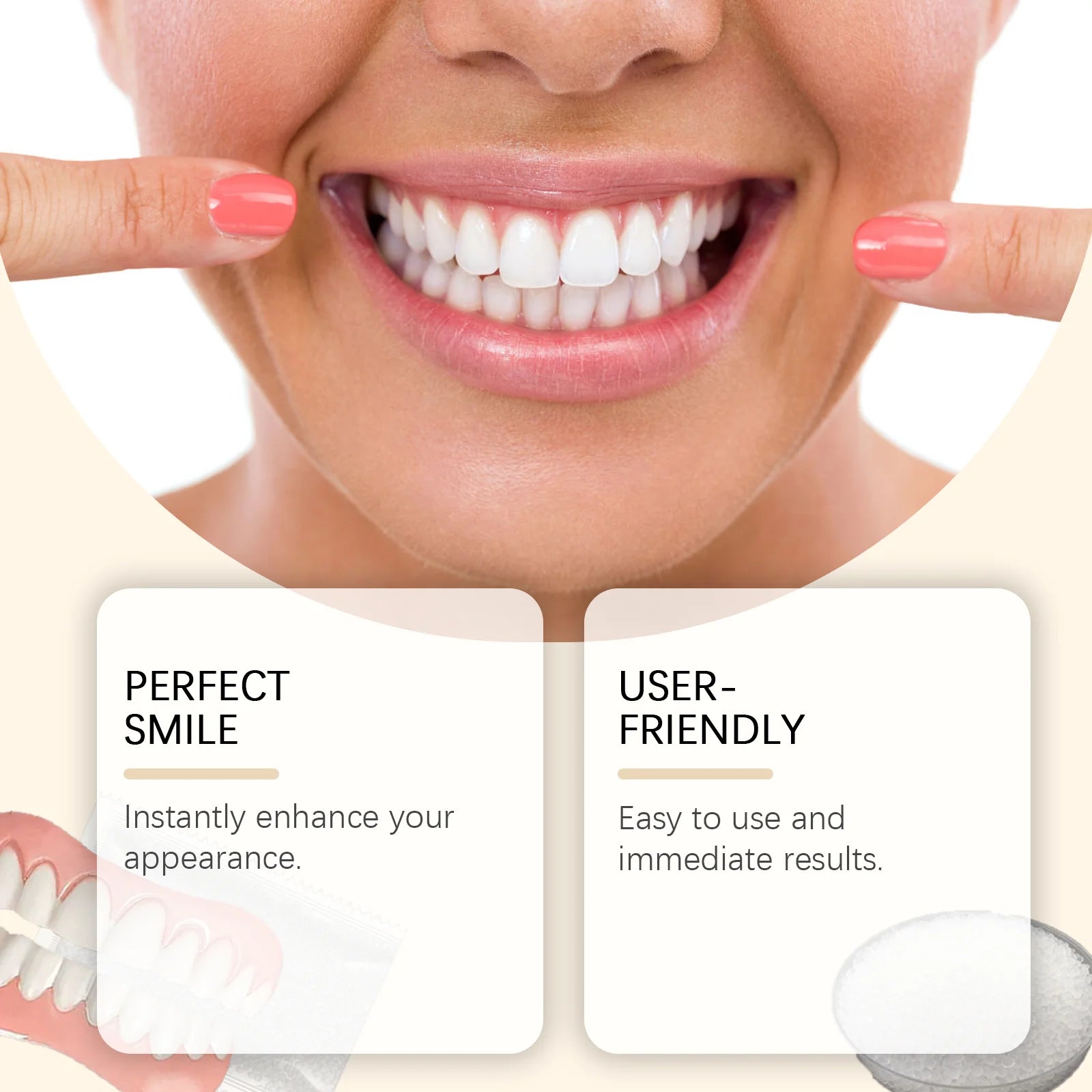 Temporary Silicone Denture Set for Smile Restoration - 3