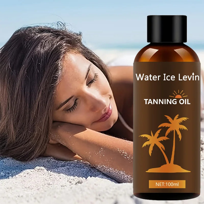 Water Ice Levin Hydrating Tanning Oil for Smooth Radiant Skin 100g