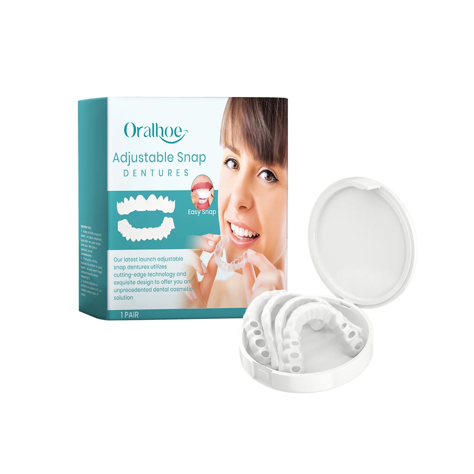 Adjustable Snap-On Dentures for Instant Smile Repair - 7