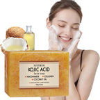 YUITIKUE Kojic Acid Facial Soap Brightening Cleansing Bar with Collagen