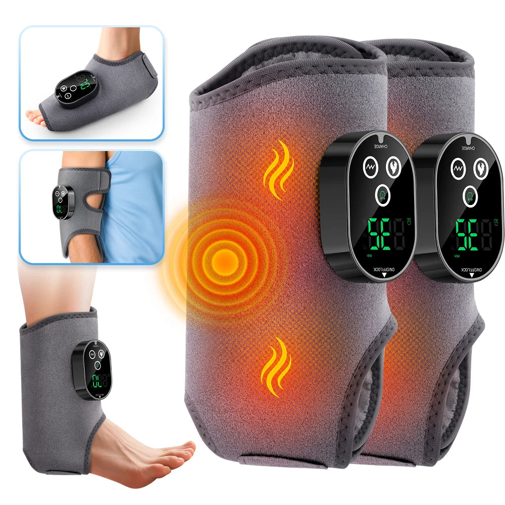 Heated Vibration Ankle and Calf Massage Wrap