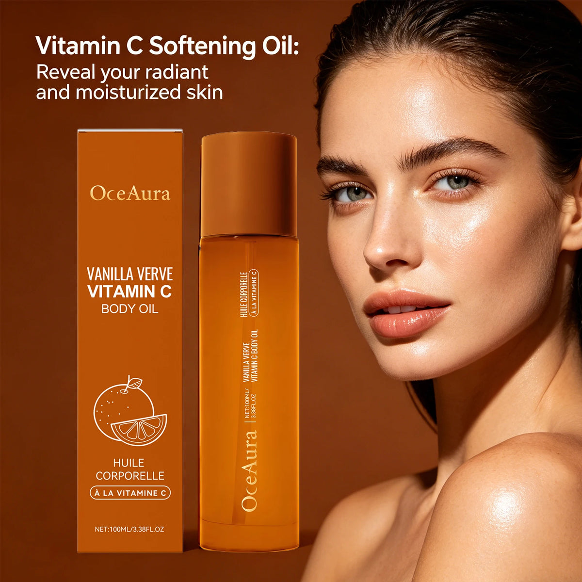 Vitamin C Brightening Body Oil for Hydrated Skin