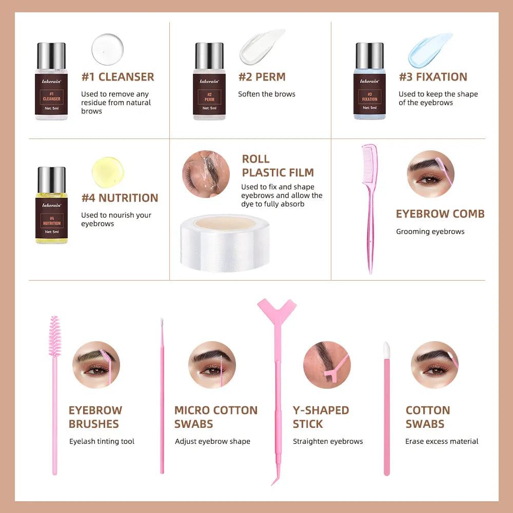 Professional Eyebrow Lamination Lifting and Shaping Kit