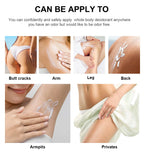 Long-Lasting Invisible Whole Body Deodorant Cream