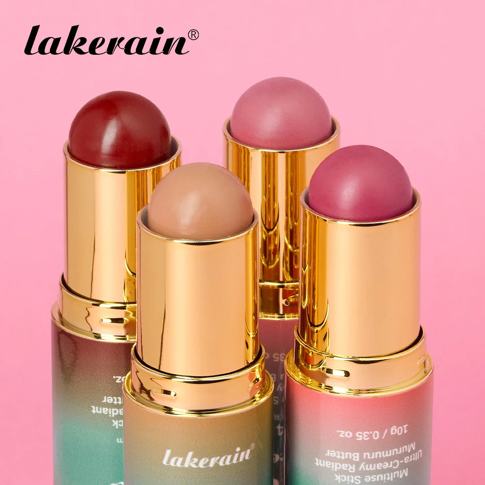 Dual-Ended Cream Bronzer and Blush Stick for Face and Lips