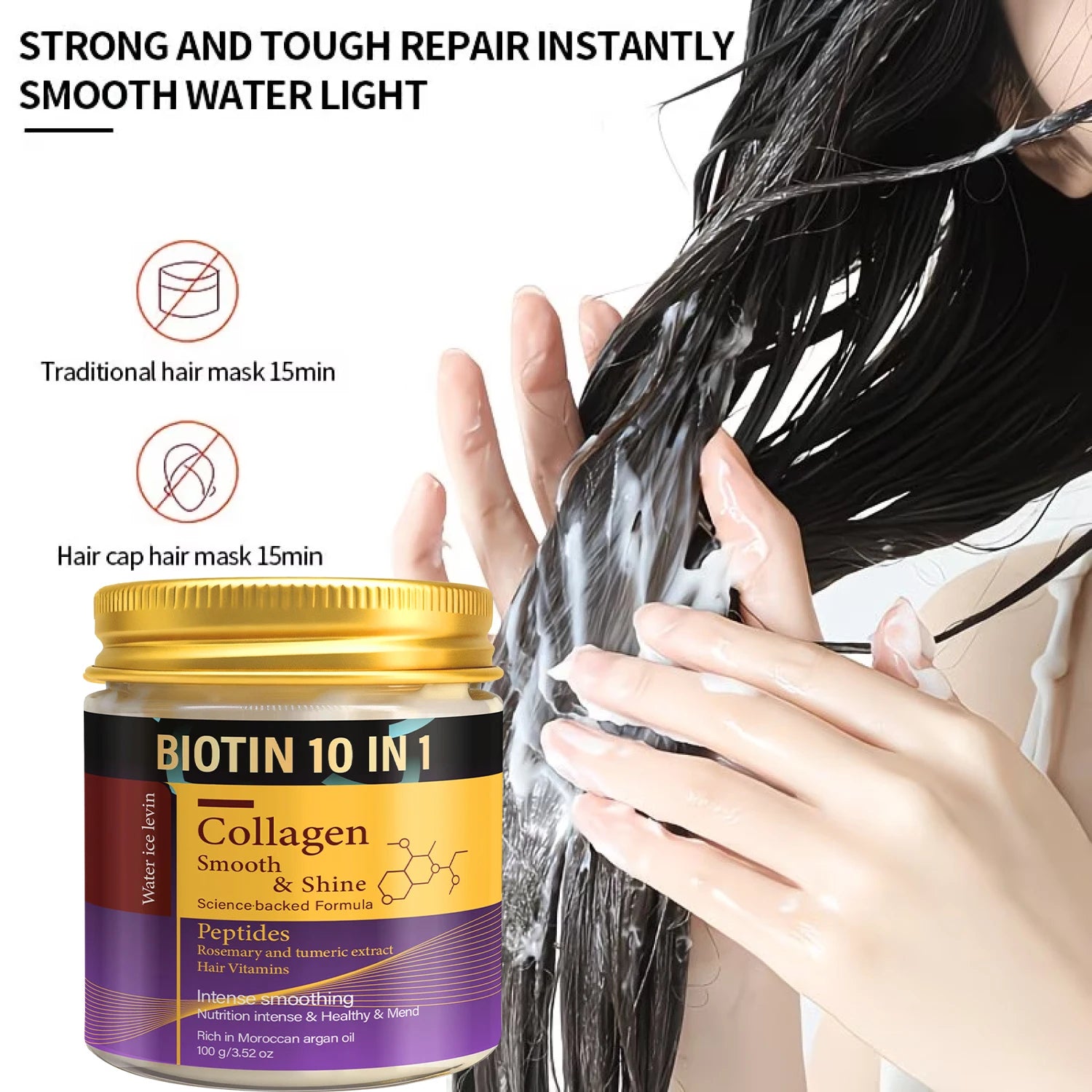 Collagen and Keratin Hair Mask Biotin 10-in-1 Formula 100g