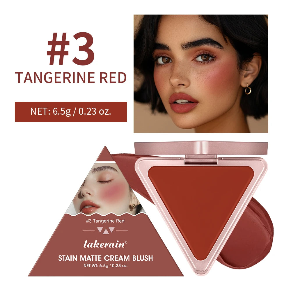 Long-Lasting Matte Satin Cream Blush for Natural Cheek Color