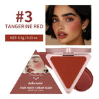 Long-Lasting Matte Satin Cream Blush for Natural Cheek Color
