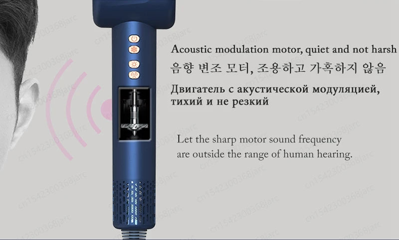 Professional Ionic Hair Dryer 1600W Salon Blow Dryer Styling Tool