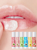 6pcs Fruit Flavor Moisturizing Lip Balm Set Assorted Berry Lip Care