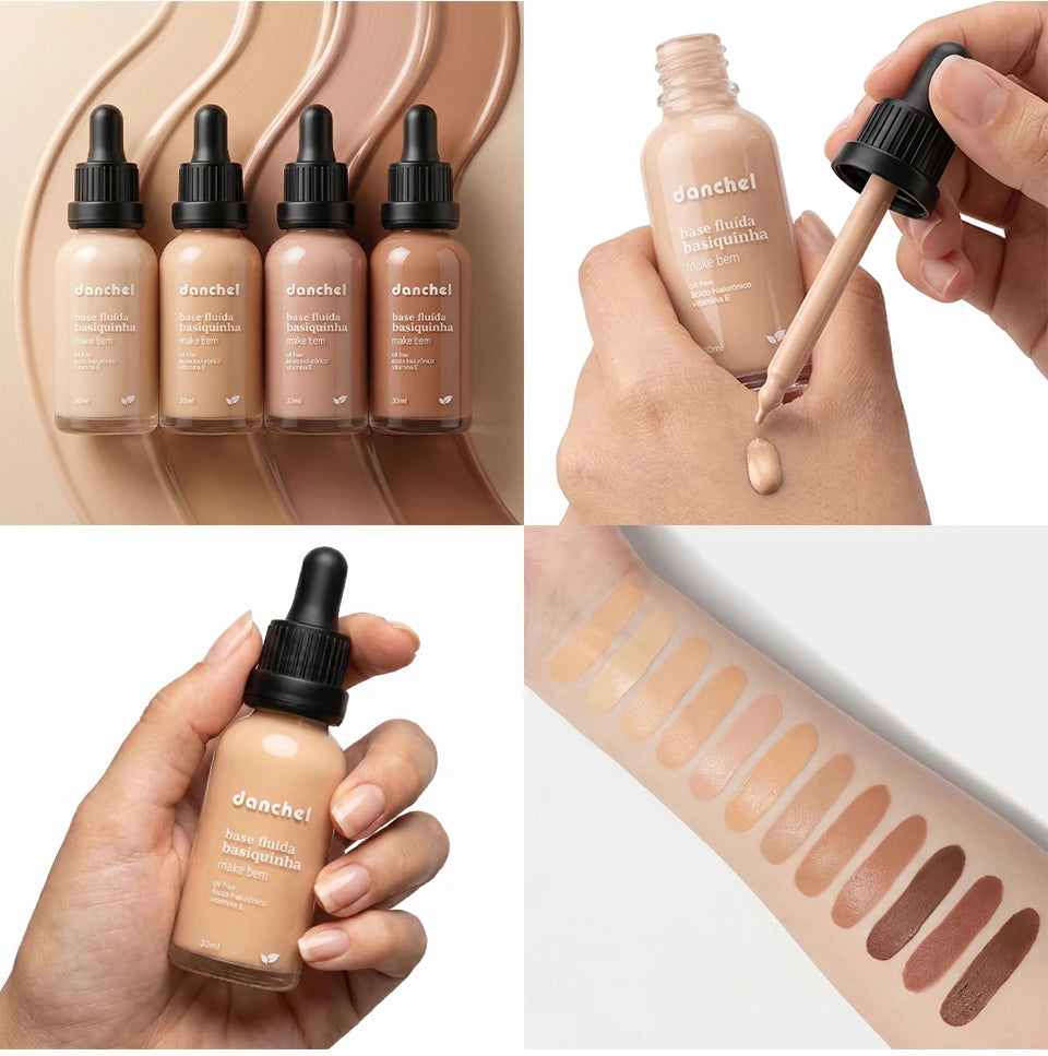 Liquid Foundation and Primer Makeup Set for Long-Lasting Coverage