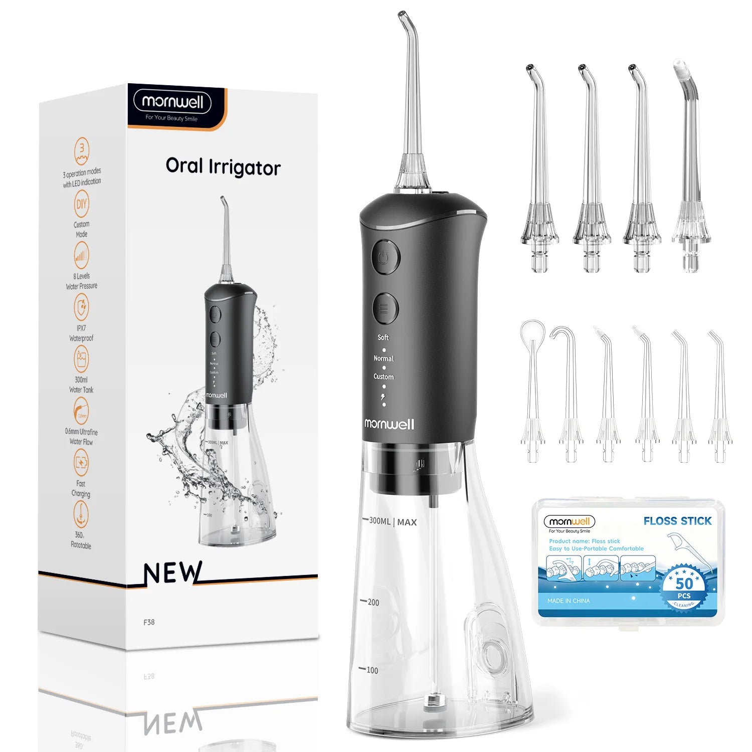 Portable Rechargeable Water Flosser for Teeth Cleaning - 17