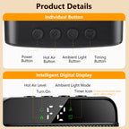 Portable Electric Space Heater with Flame Effect