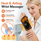 Heated Air Compression Wrist Massager for Pain Relief