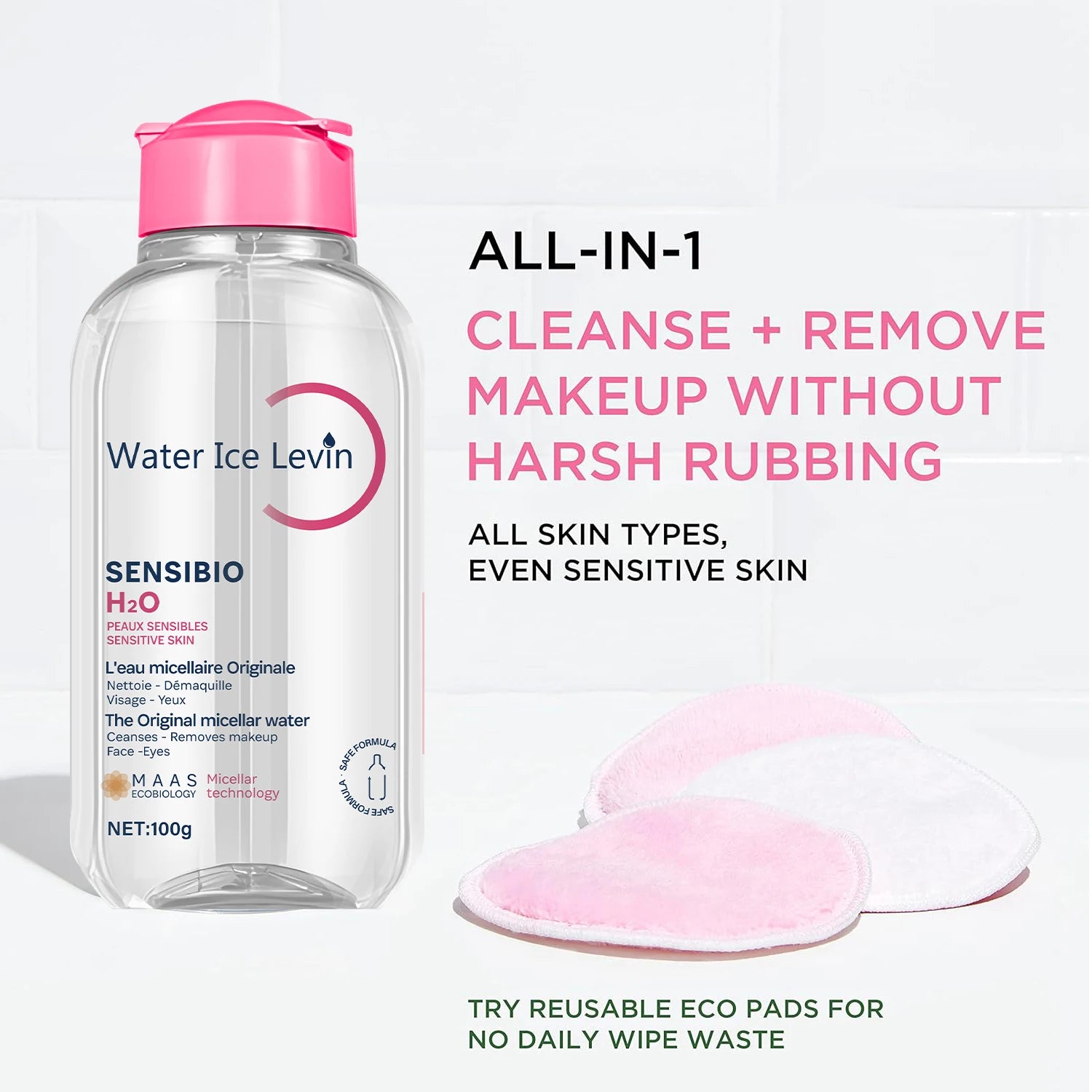 Water Ice Levin Micellar Water Makeup Remover for Sensitive Skin - 2