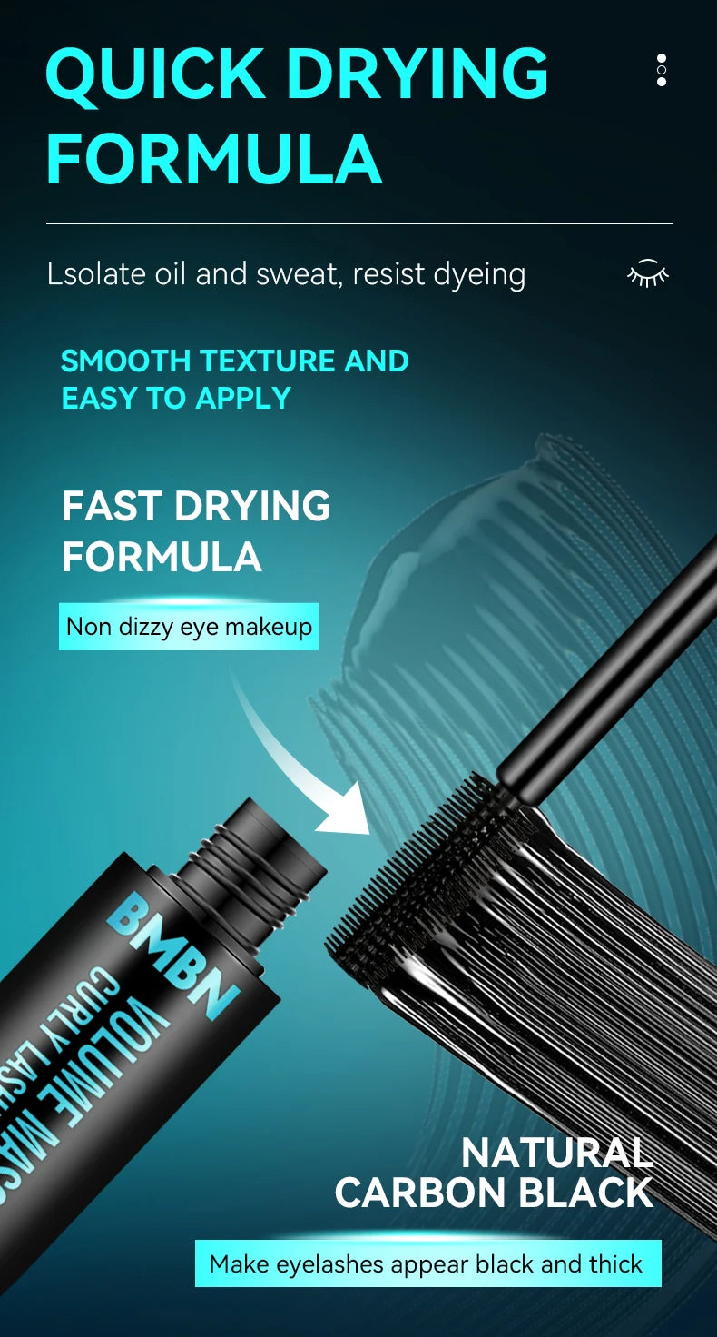 BMBN Waterproof Mascara Long Lasting Thickening and Curling Lash Makeup