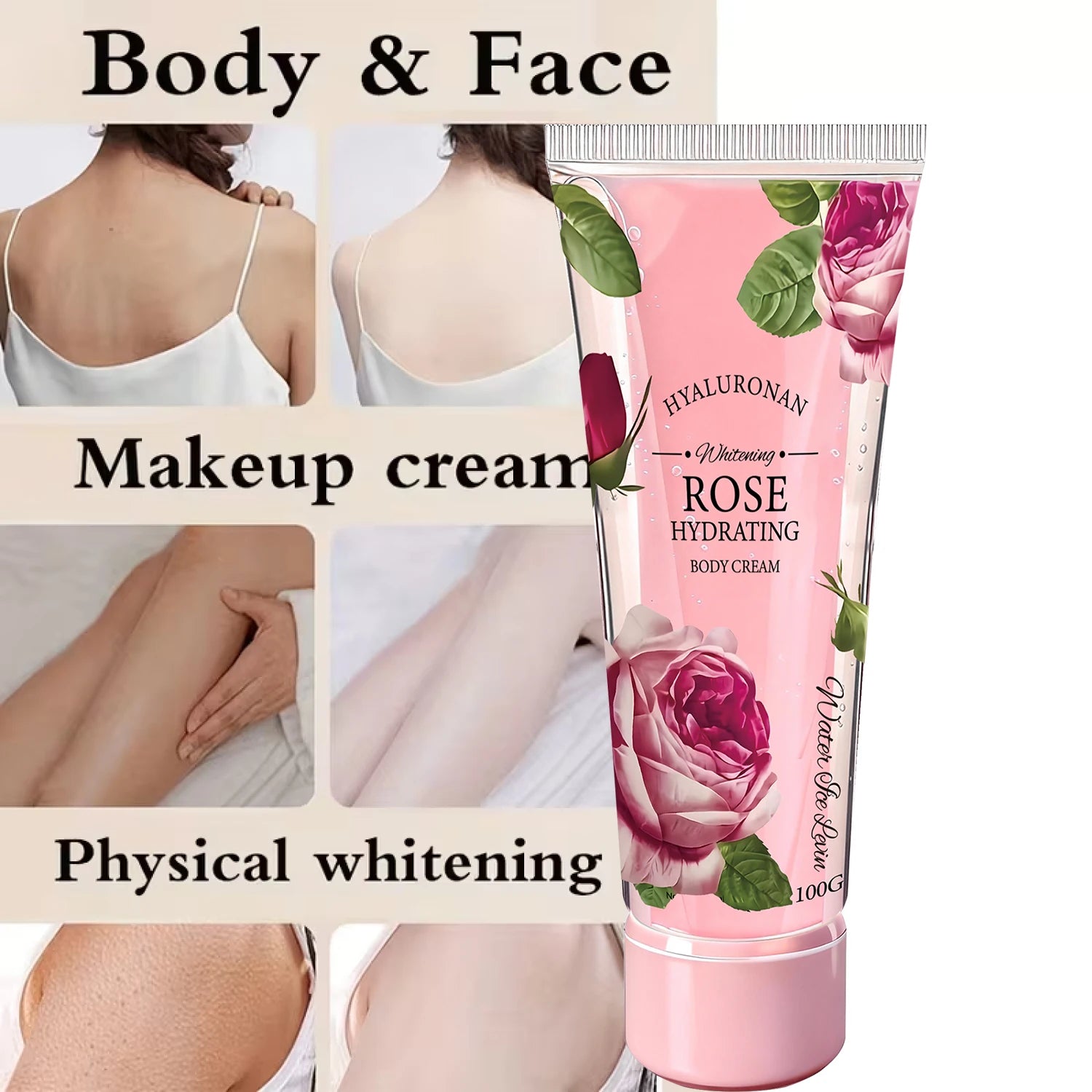 Water Ice Levin Rose Body Cream Hydrating Firming Moisturizer - 4