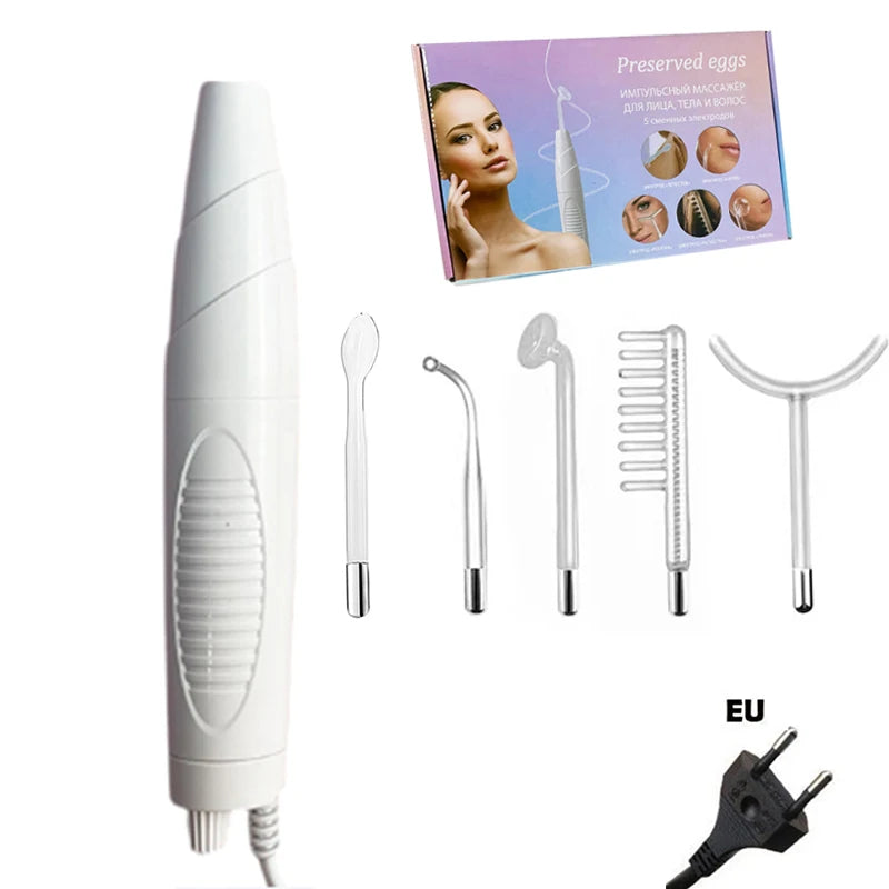 7-in-1 High Frequency Facial Wand Skin Tightening Electrotherapy Device