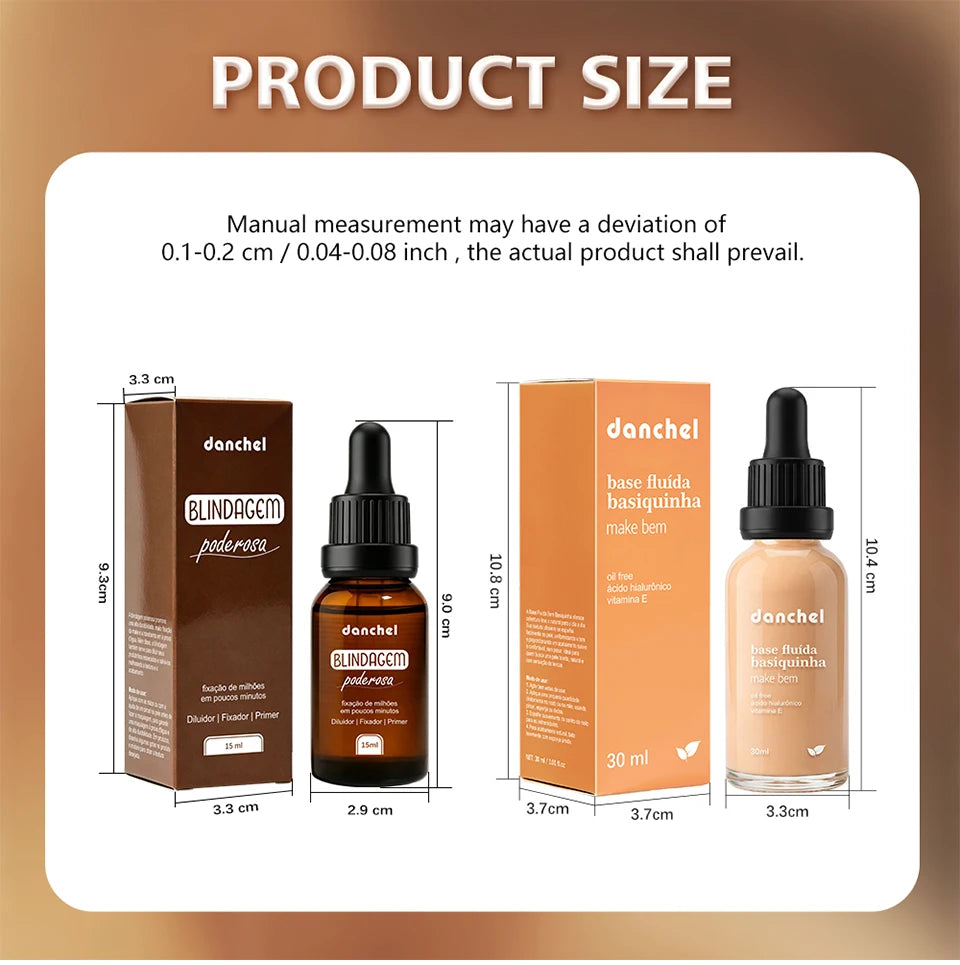 Liquid Foundation and Primer Makeup Set for Long-Lasting Coverage - 13