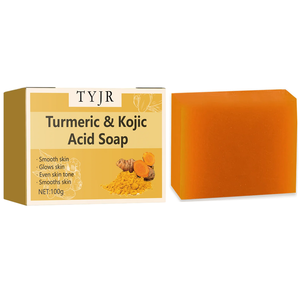 Turmeric Kojic Acid Soap Deep Cleansing Brightening Bar for Face and Body