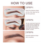 OCHEAL Eyebrow Stamp Kit Waterproof Brow Powder Makeup Stencil Set