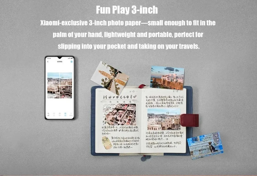 Mijia ZINK Pocket Printer Paper Self-Adhesive Photo Printing Sheets