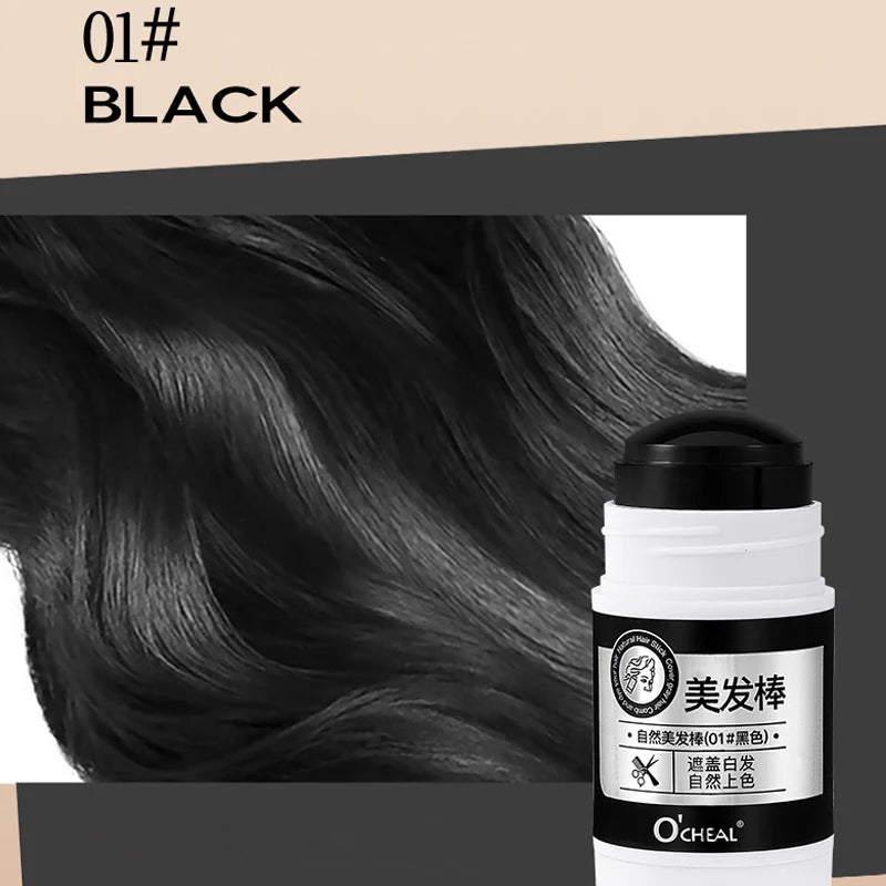 O'CHEAL Waterproof Hair Dye Stick for Gray Hair Coverage