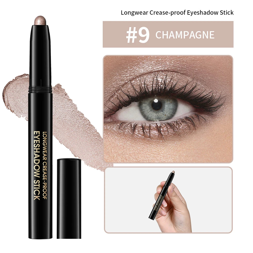 Waterproof Shimmer Eyeliner Pencil for Brightening Eye Makeup - 42