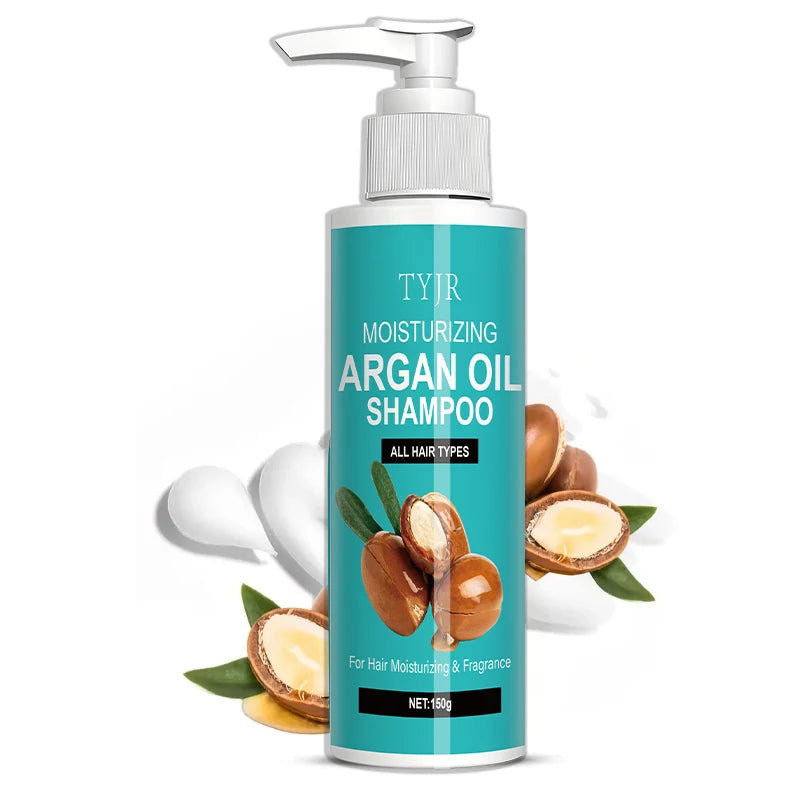 Argan Oil Moisturizing Shampoo for All Hair Types 150g - 4
