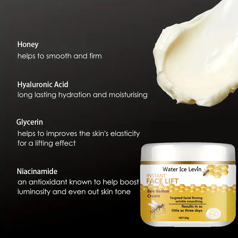 Water Ice Levin Bee Venom Anti Aging Face Cream Firming Moisturizer