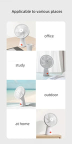 Mijia Portable Desk Fan Rechargeable USB Handheld Cooling Mini Fan