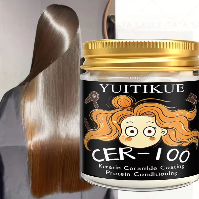 YUITIKUE CER-100 Keratin Hair Mask Deep Repair and Smoothing Treatment - 9