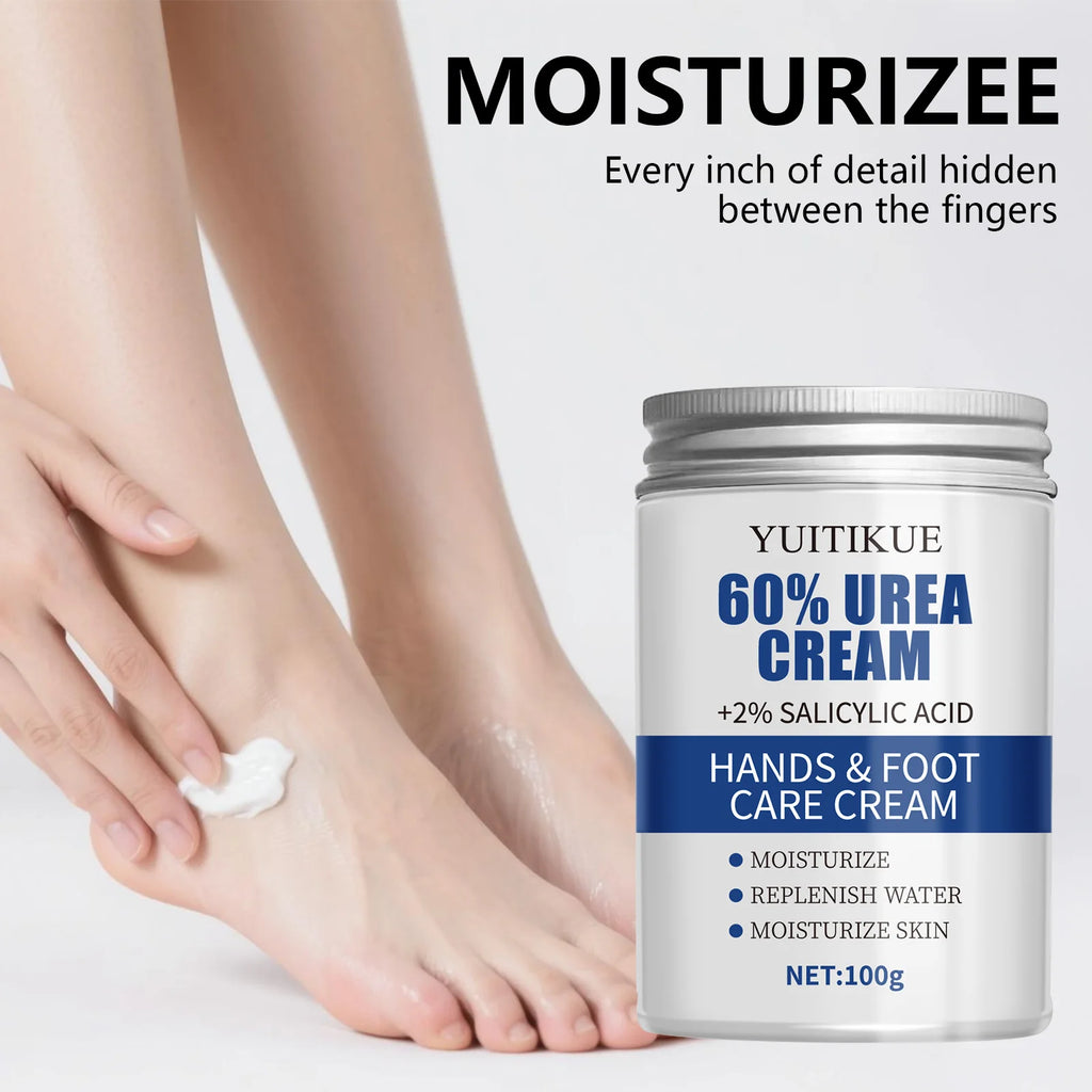 YUITIKUE 60% Urea Foot Cream Cracked Heel Repair Moisturizer 100g