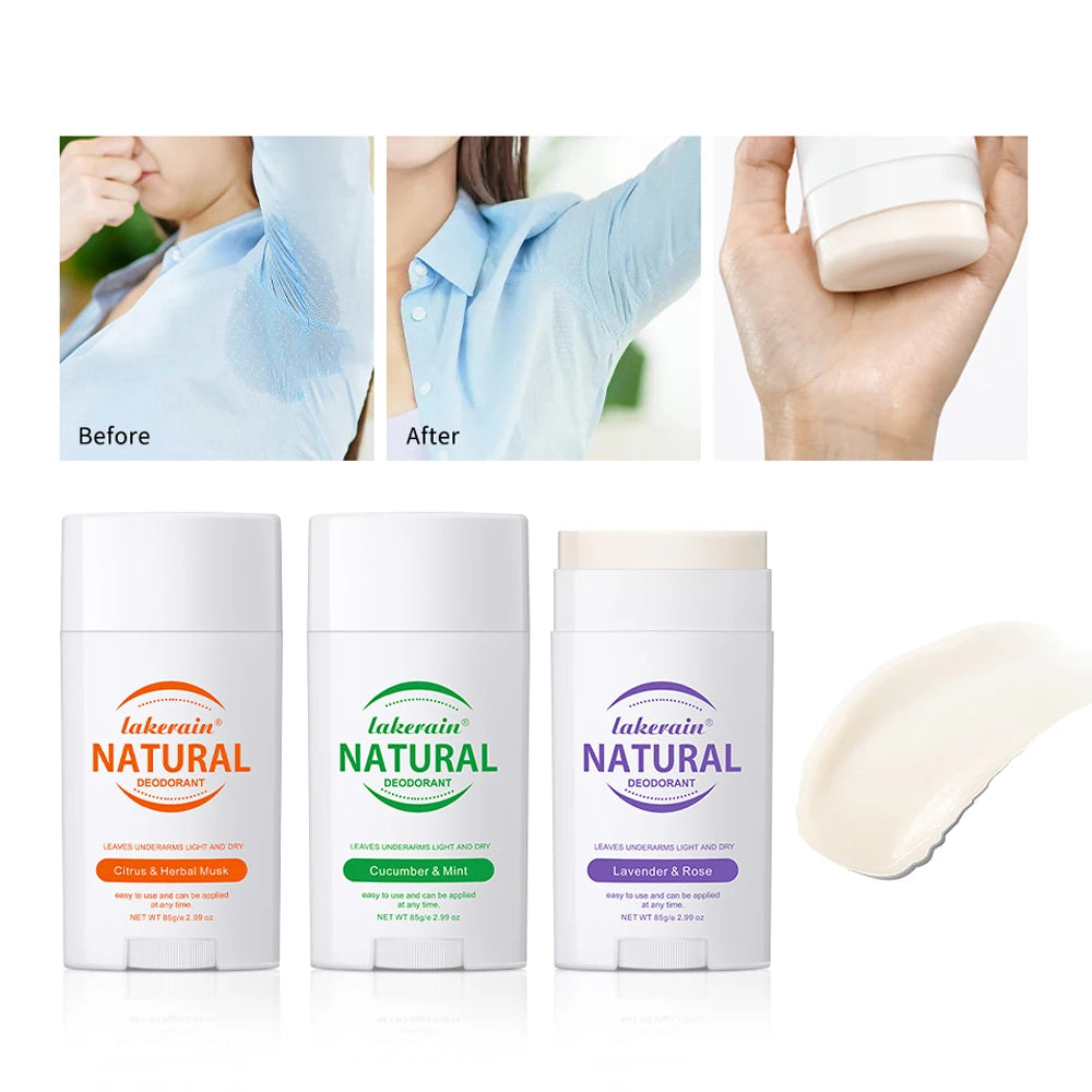 Natural Solid Deodorant Stick for Long-Lasting Freshness