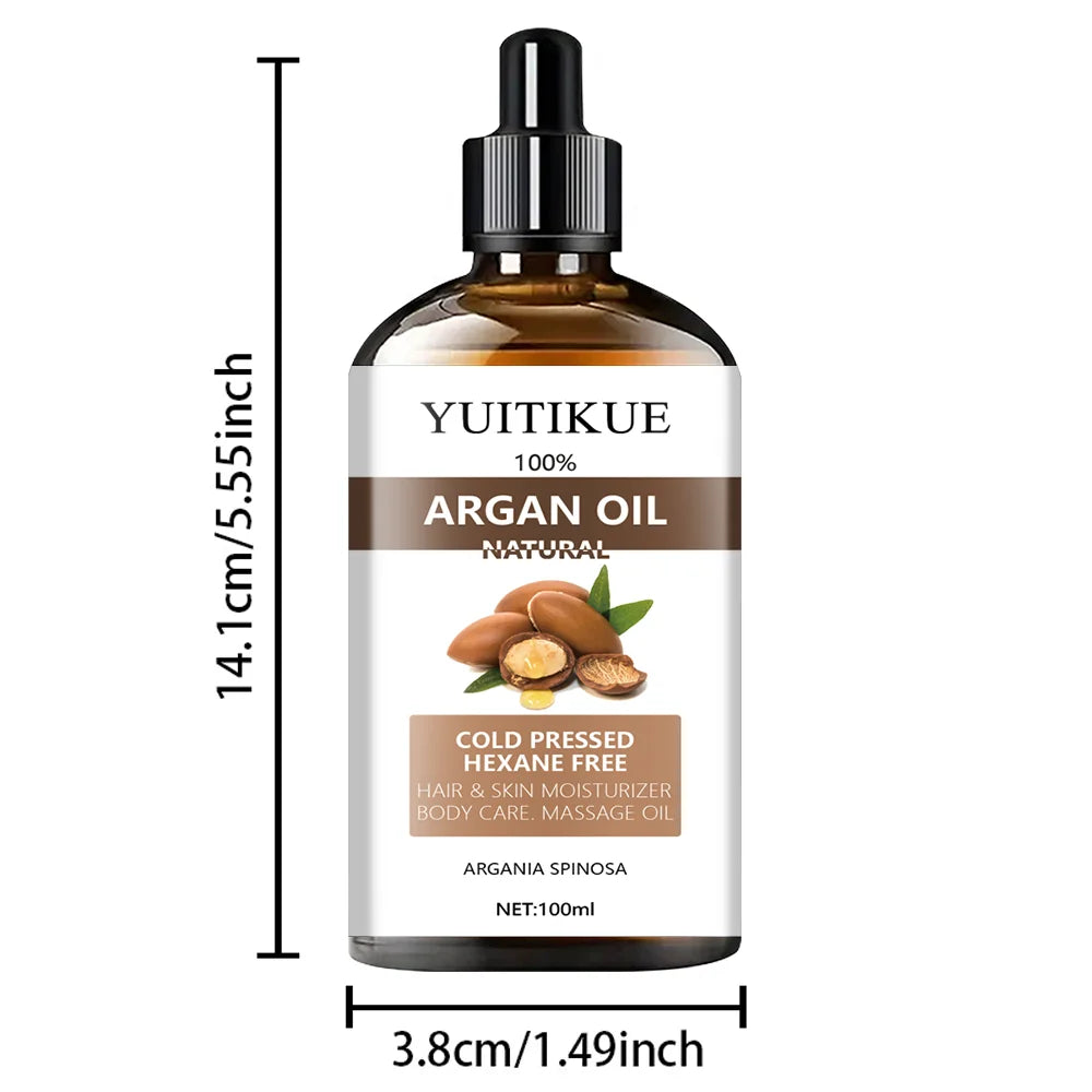 100 Percent Pure Cold Pressed Argan Oil For Hair Skin And Body 100g - 6