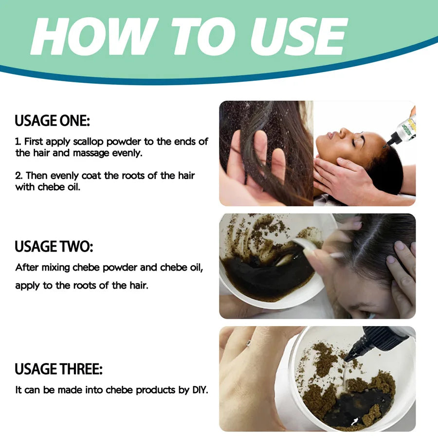 Natural Chebe Powder Hair Conditioner and Scalp Repair Treatment 30g