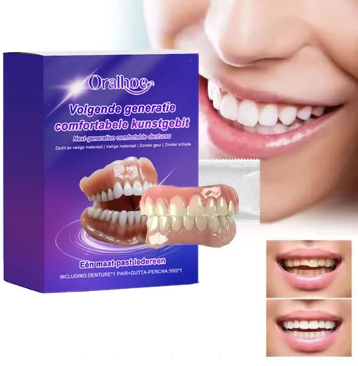 Comfortable Snap-On Silicone Dentures for Natural Smile - 3