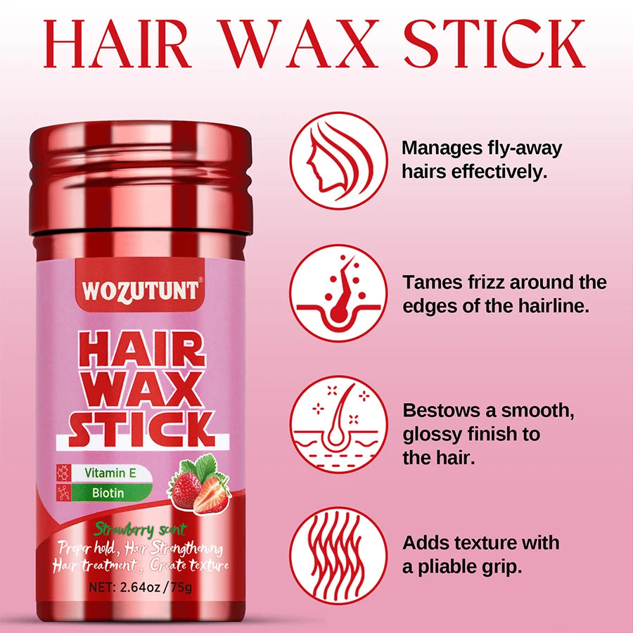 Hair Wax Stick for Frizz Control Smoothing Finishing Cream 75g