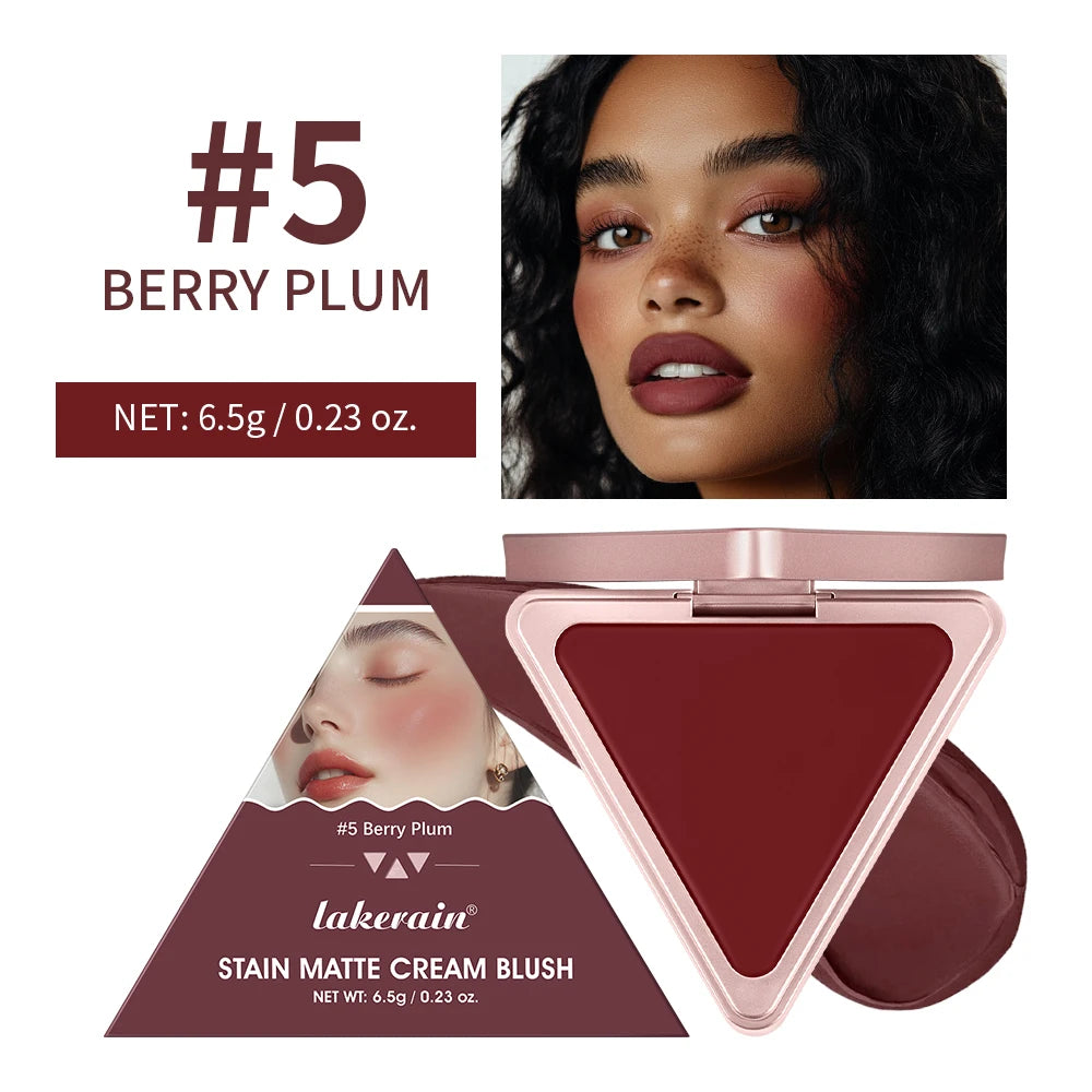 Long-Lasting Matte Satin Cream Blush for Natural Cheek Color