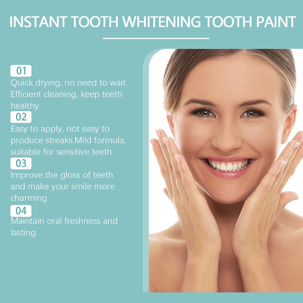Instant Teeth Whitening Paint for Brighter Smile