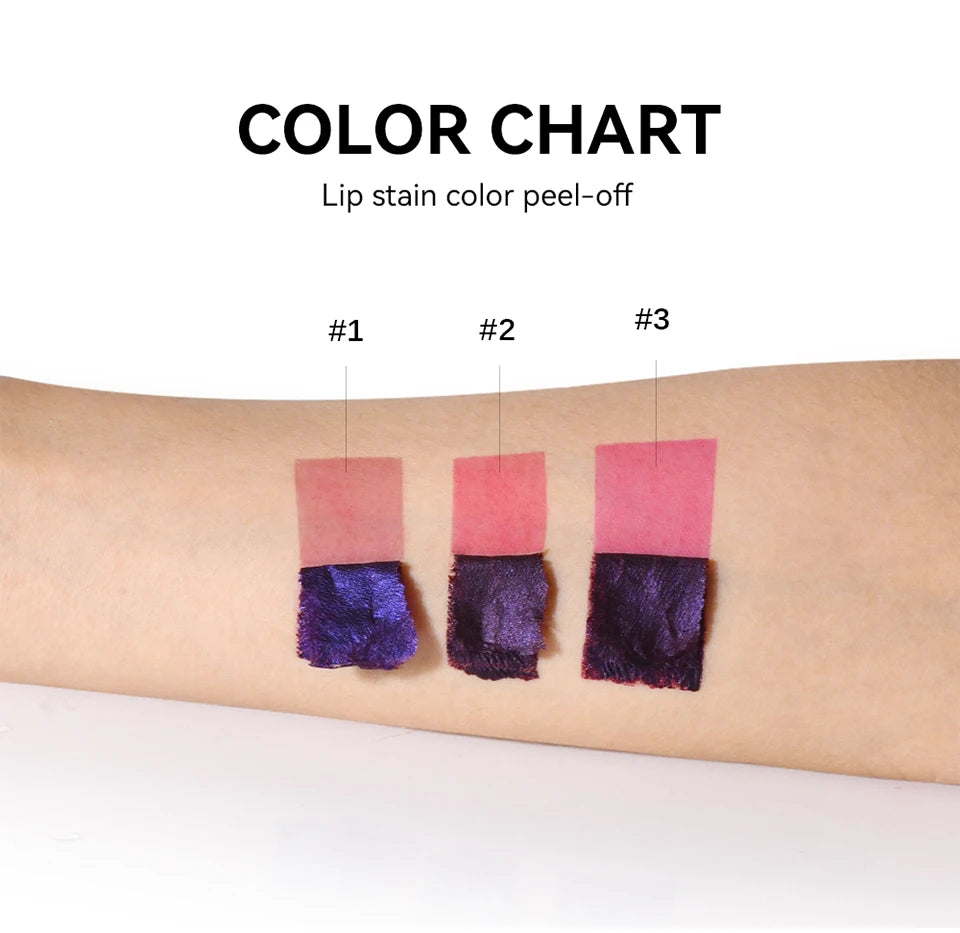 Waterproof Peel-Off Lip Stain for Long-Lasting Matte Color - 10