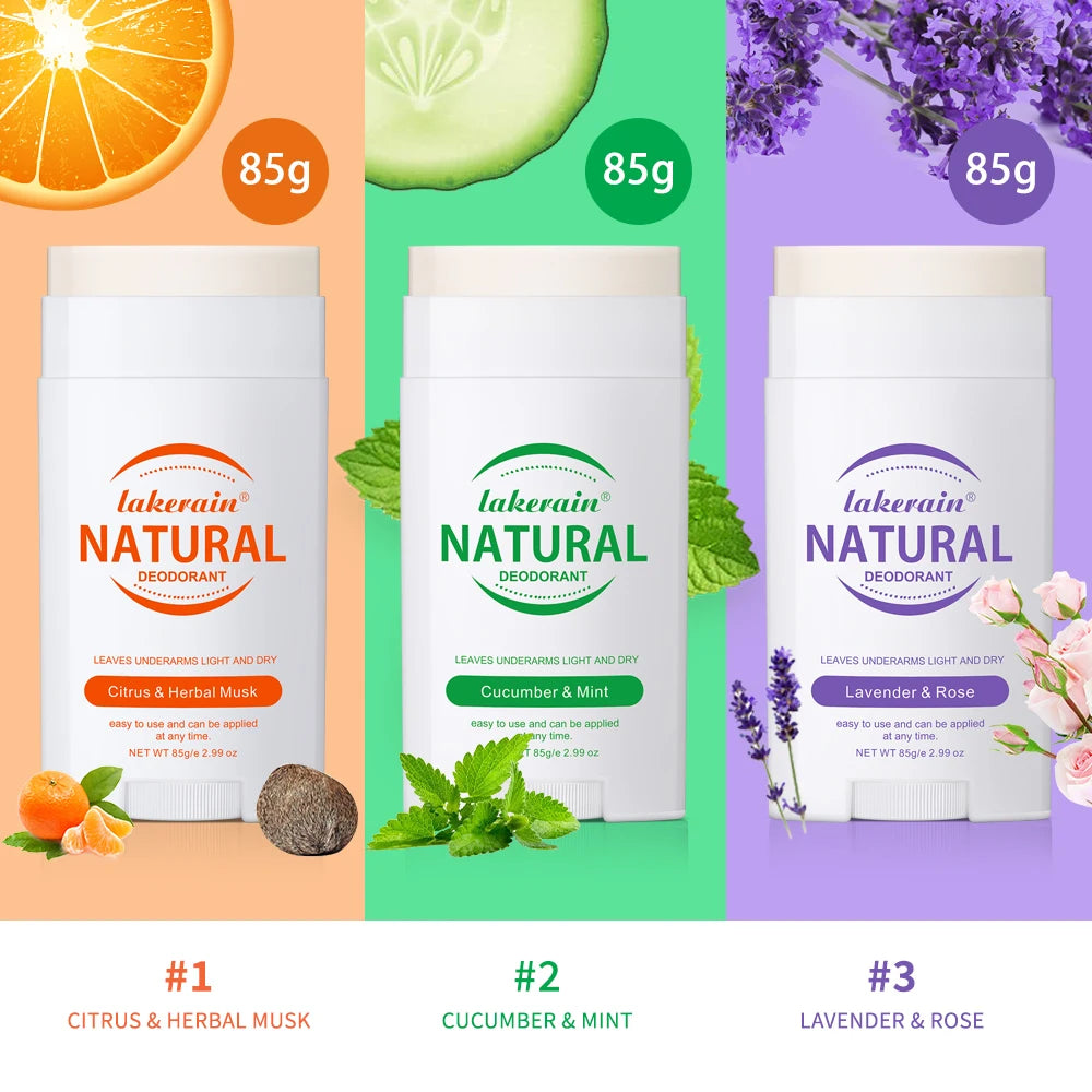 Natural Solid Deodorant Stick for Long-Lasting Freshness