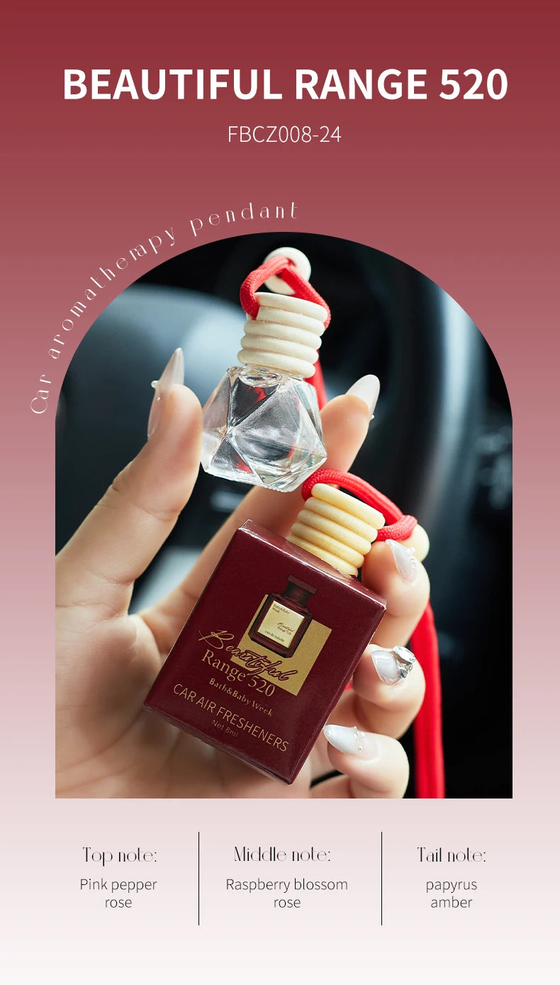 Car Air Freshener Hanging Perfume Diffuser Bottle for Vehicle Interior - 18