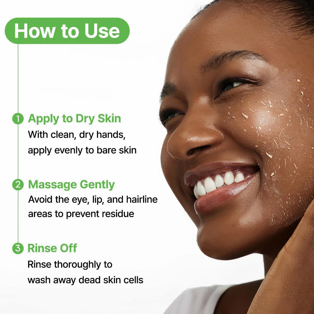 Lockmio Mandelic Acid Facial Exfoliating Scrub Gel Deep Pore Cleanser