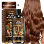 Dark Brown Hair Dye Shampoo with Biotin Keratin and Ginseng 100g
